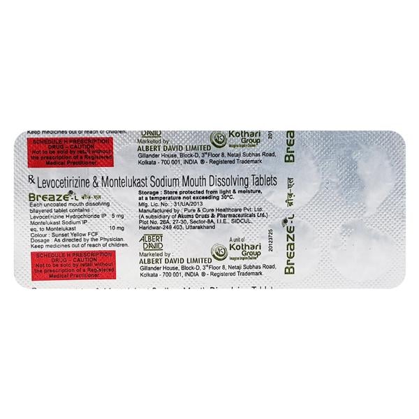 Breaze L Tablet 10'S