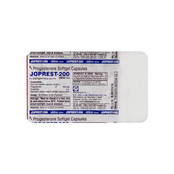 Joprest 200mg Capsule 10'S