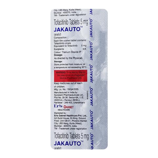 JAKAUTO 5 Tablet 10's - Global Surgicals