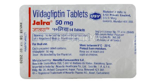 Jalra 50mg Tablet 14'S - Global Surgicals