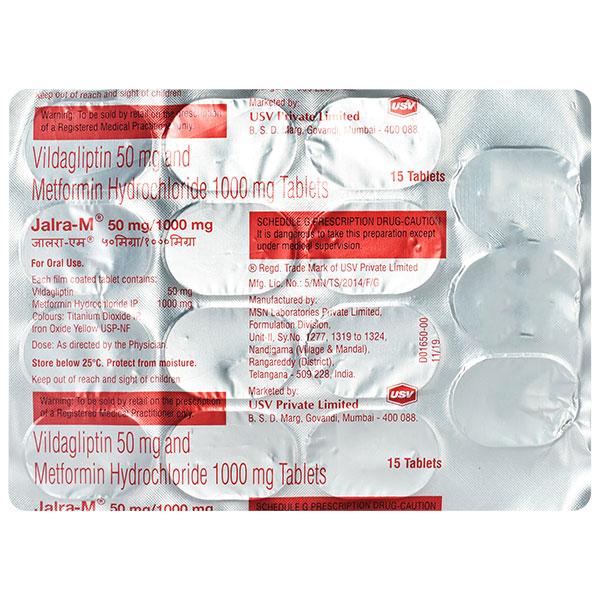 Jalra M 50/1000Mg Tablet 15's - Global Surgicals