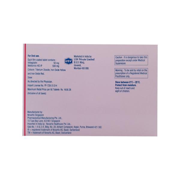 Jalra M 50/500mg Tablet 10'S - Global Surgicals