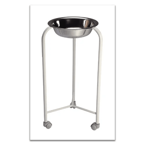Janani Basin Stand With Wheel MS PC - Global Surgicals