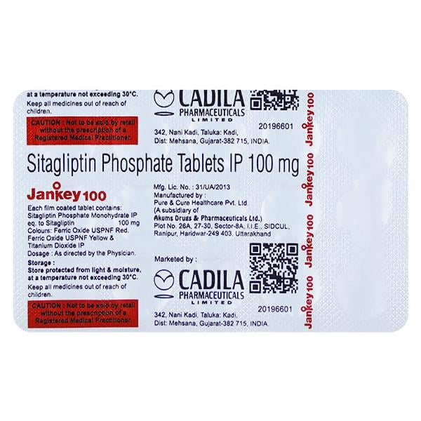 JANKEY 100 Tablet 15's - Global Surgicals