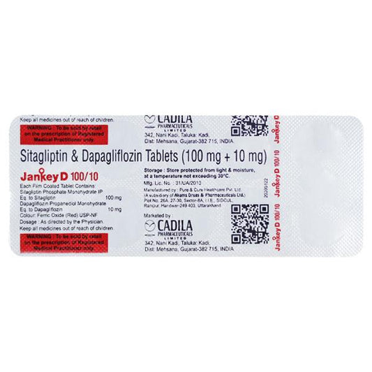 JANKEY D 100/10 Tablet 10's - Global Surgicals