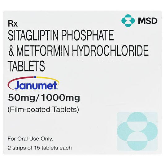 Janumet 50/1000mg Tablet 15'S - Global Surgicals