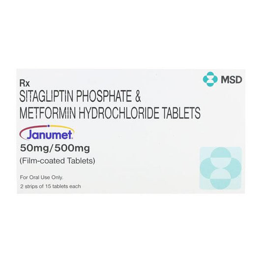 Janumet 50/500mg Tablet 15'S - Global Surgicals