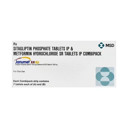 Janumet XR CP 100/1000mg Combipack Tablet 7'S - Global Surgicals