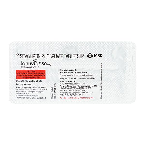 Januvia 50mg Tablet 7'S - Global Surgicals