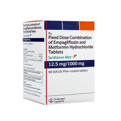 Jardiance Met 12.5/1000mg Tablet 10'S - Global Surgicals