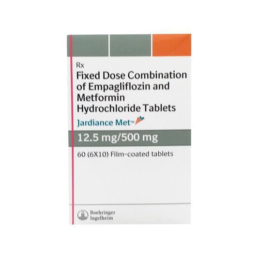 Jardiance Met 12.5/500mg Tablet 10'S - Global Surgicals