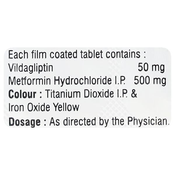 VIDAGLO M 50/500mg Tablet 10's