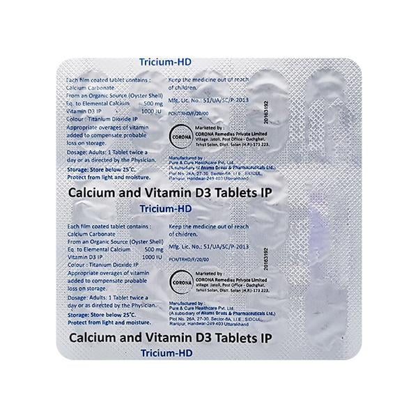 TRICIUM HD Tablet 15's