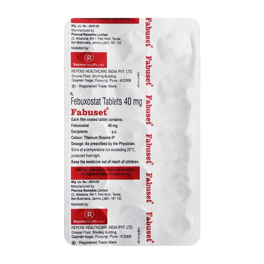 Febuset 40mg Tablet 10'S