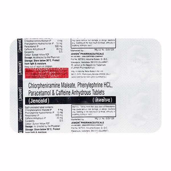 JENCOLD Tablet 10's - Global Surgicals