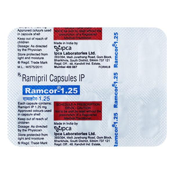 Ramcor 1.25mg Capsule 10'S