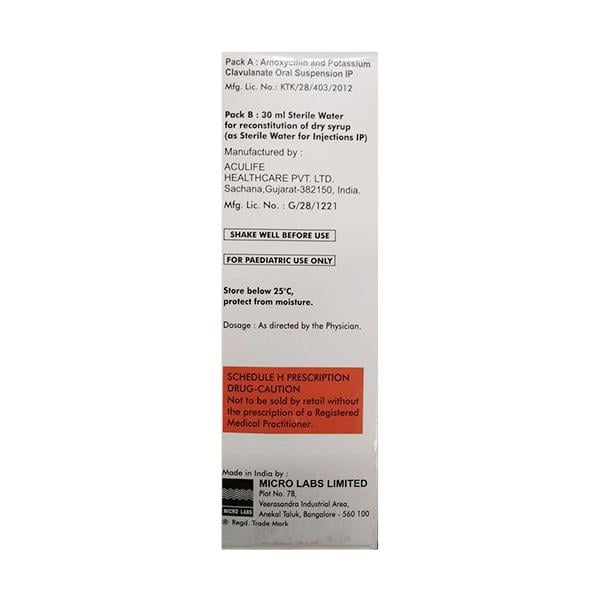 Bactoclav Dry Syrup 30ml