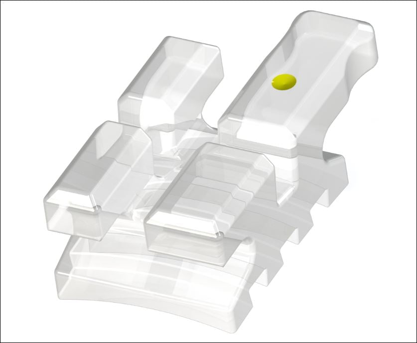 JJ Ortho Clear Crystal Ceramic Conventional Brackets - Global Surgicals
