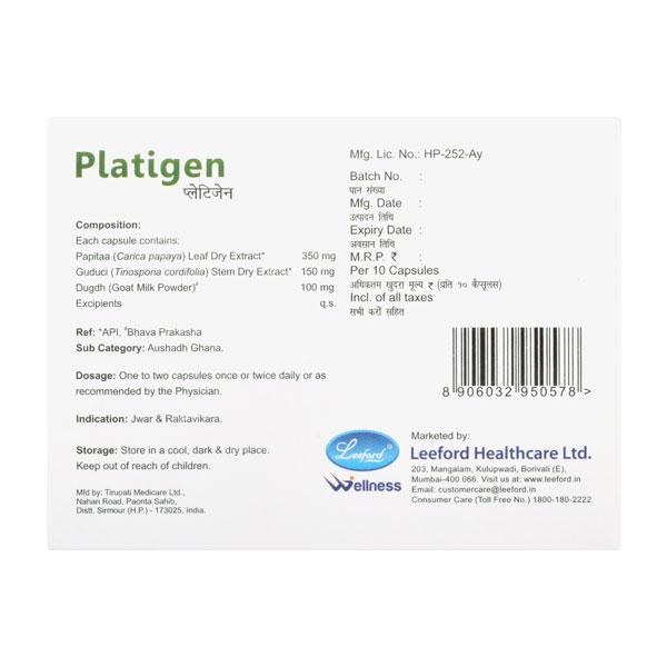 PLATIGEN Capsule 10's