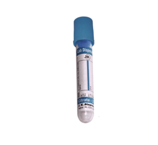 J.K. Diagnostic 3.2% Sodium Citrate Vacuum 3ml Blood Collection Tube - Global Surgicals