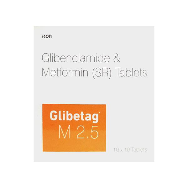 GLIBETAG M 2.5 Tablet 10's