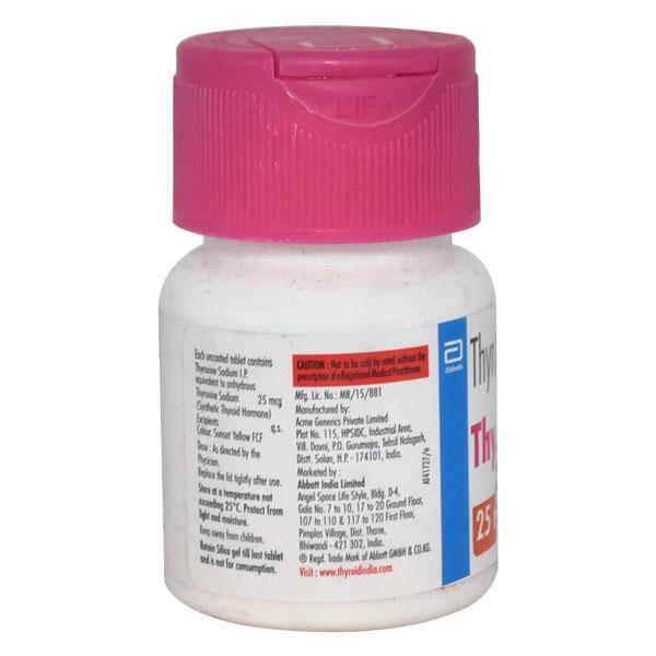 Thyronorm 25Mcg Tablet 120'S