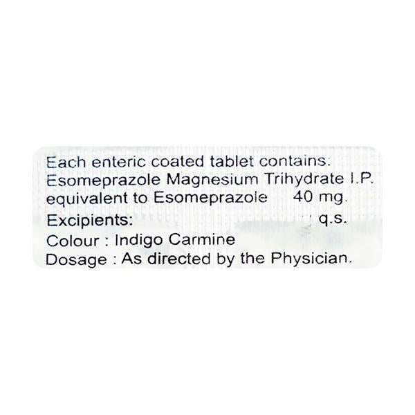 Esomeg 40mg Tablet 10'S