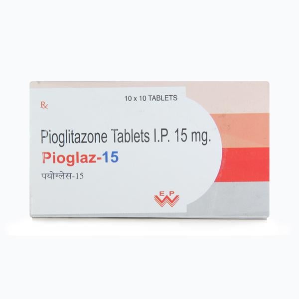 Pioglaz 15mg Tablet 10'S