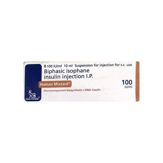Human Mixtard 30/70 100IU Injection 1X10ml