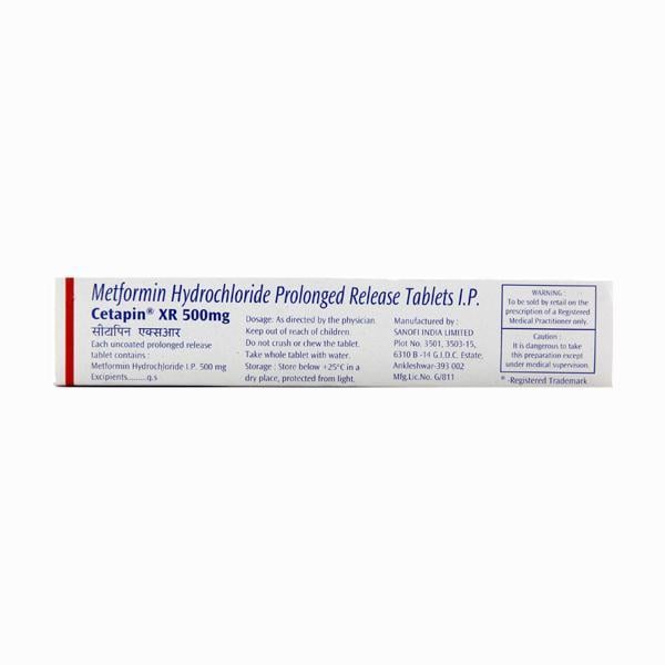 Cetapin XR 500mg Tablet 15'S