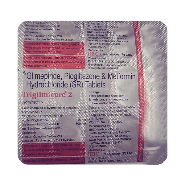 TRIGLIMICURE 2 Tablet 15's
