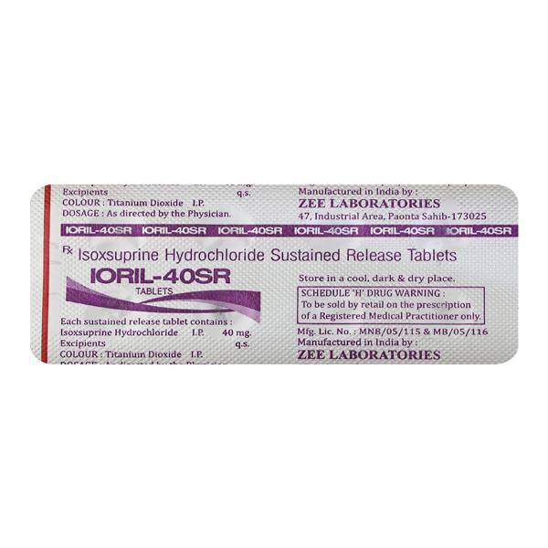 IORIL SR 40mg Tablet 10's
