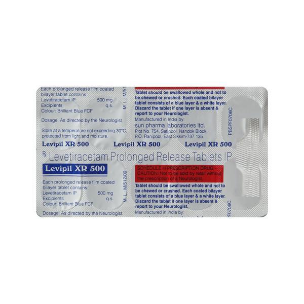 Levipil XR 500mg Tablet 10'S
