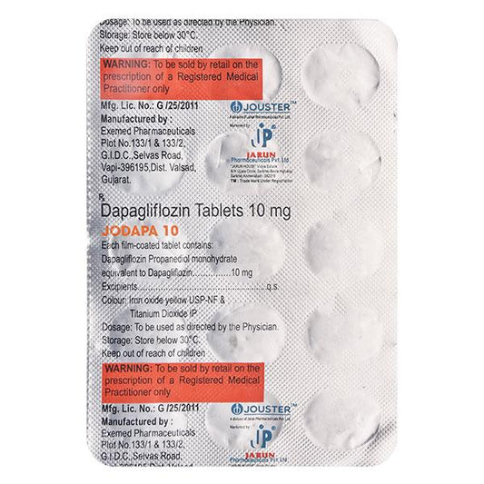 JODAPA 10 Tablet 15's - Global Surgicals