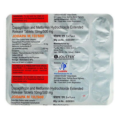 JODAPA M 10/500 Tablet 15's - Global Surgicals