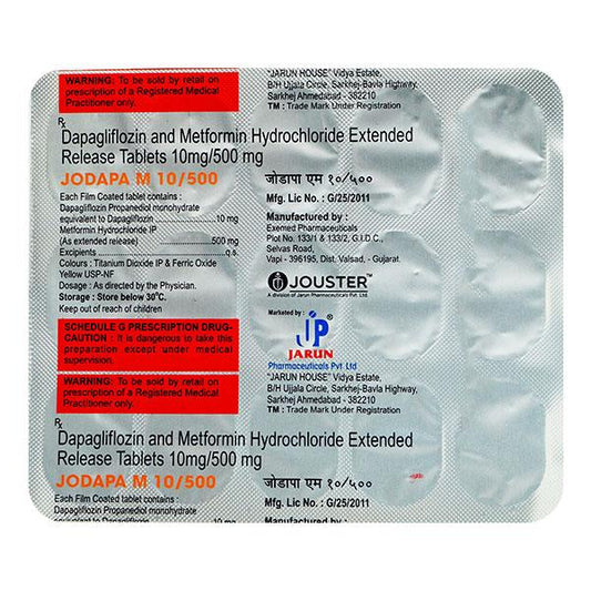 JODAPA M 10/500 Tablet 15's - Global Surgicals
