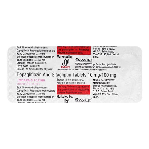 JODAPA S 10/100 Tablet 10's - Global Surgicals