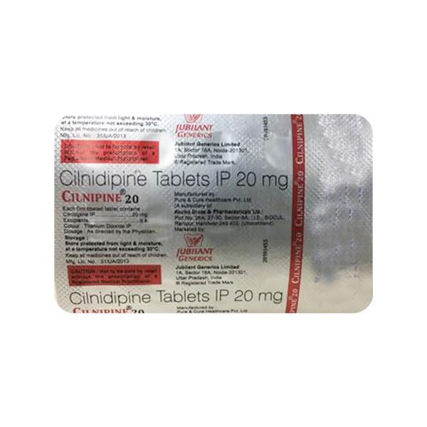 CILNIPINE 20 Tablet 15's