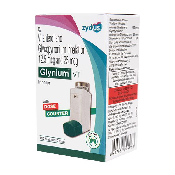 GLYNIUM VT WITH DOSE COUNTER Inhaler 120md