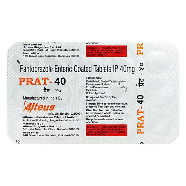 PRAT 40mg Tablet 15's