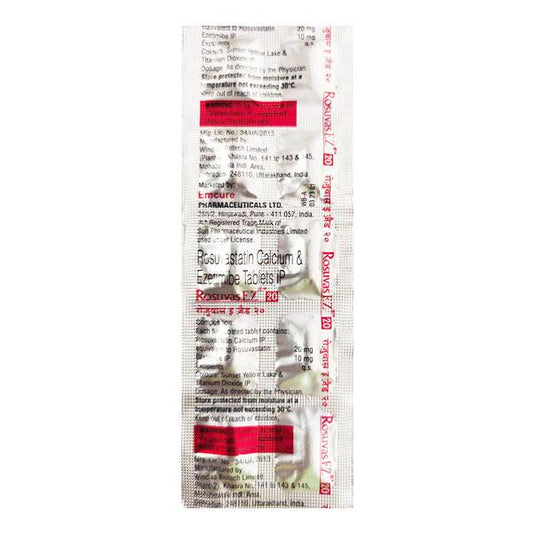 ROSUVAS EZ 20 Tablet 10's