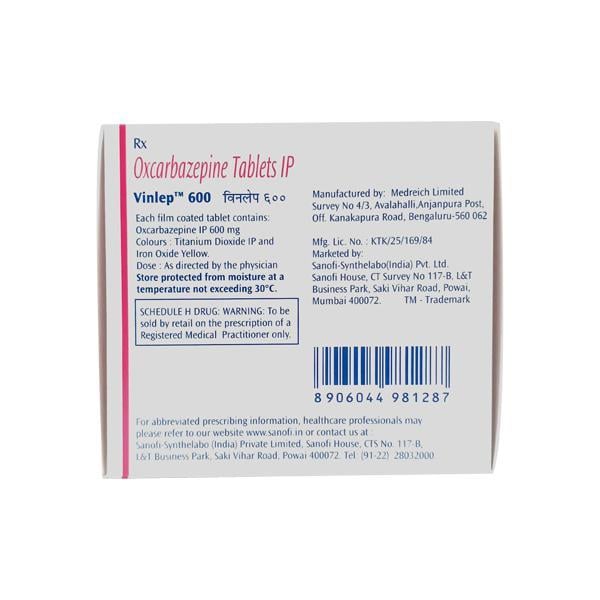 Vinlep 600mg Tablet 10'S