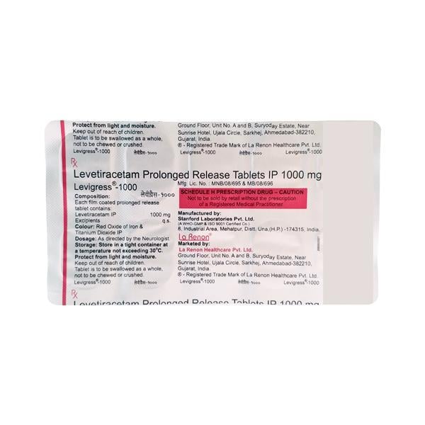 Levigress 1000mg Tablet 10'S