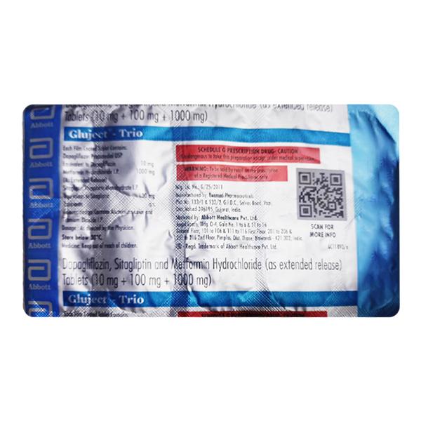 GLUJECT TRIO 10+100+1000mg Tablet 10's