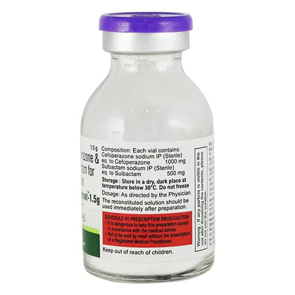 SULBAGREAT 1.5gm Injection 1's