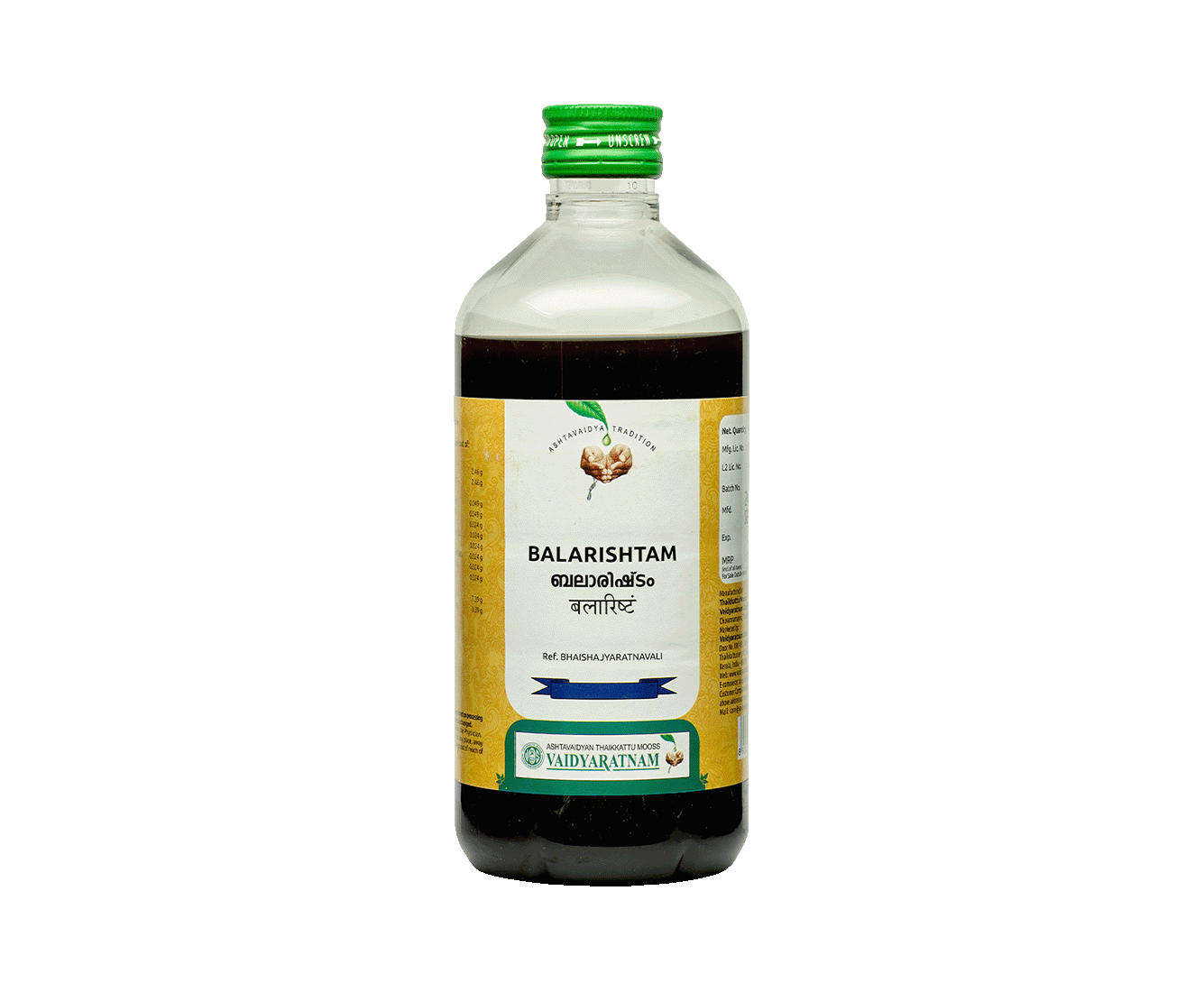 Balarishtam 450 ml - Vaidyaratnam Ayurveda