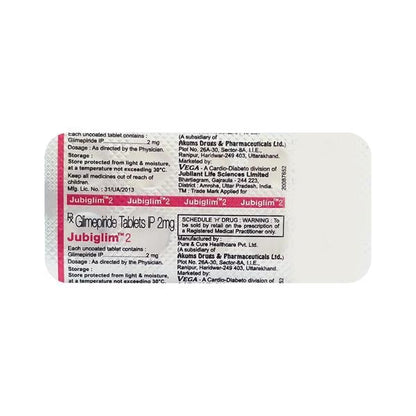 Jubiglim 2mg Tablet 10'S - Global Surgicals
