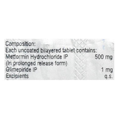 Jubiglim M 1mg/500mg Tablet 10'S - Global Surgicals