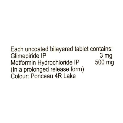 JUBIGLIM M 3 Tablet 10's - Global Surgicals