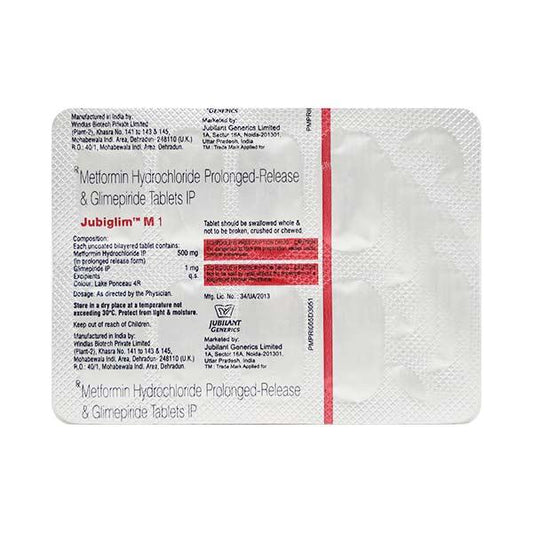 Jubiglim M1 Forte Tablet 10'S - Global Surgicals